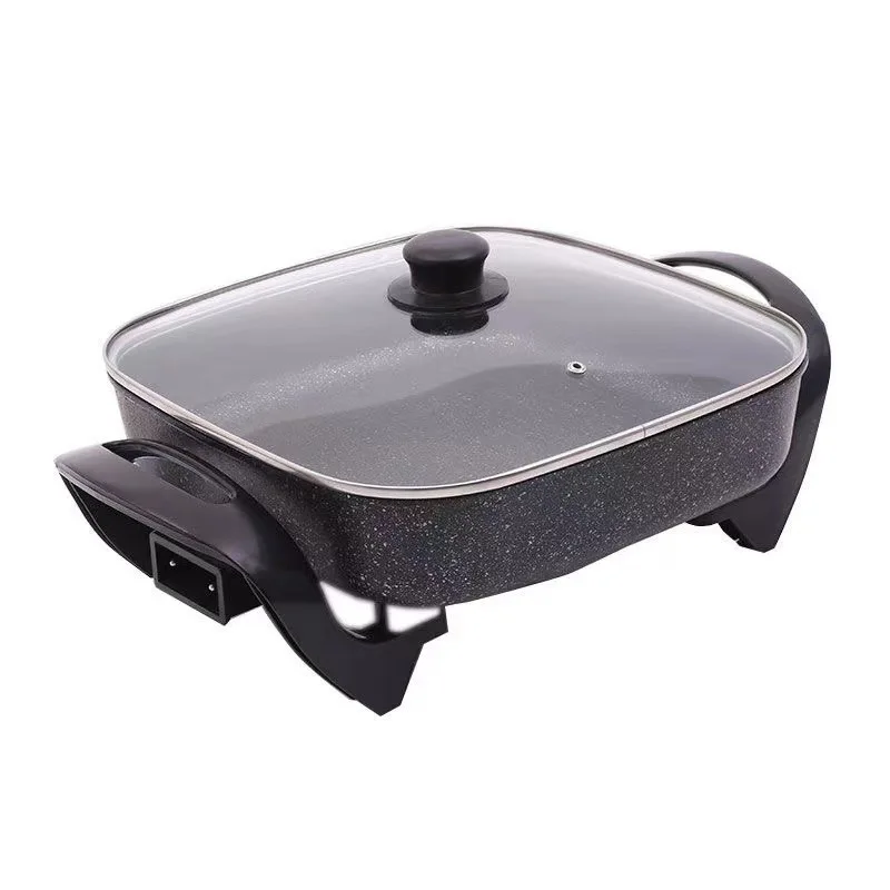 Electric Frying Pan, Household Multifunctional Integrated Temperature Control, Electric Hot Pot Cooking, Non Stick Pan