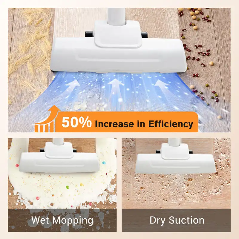 6000Pa Cordless Handheld Vacuum Cleaner 120W High Power Vacuum Cleaner Powerful Suction Cleaning Appliance for Home and Car