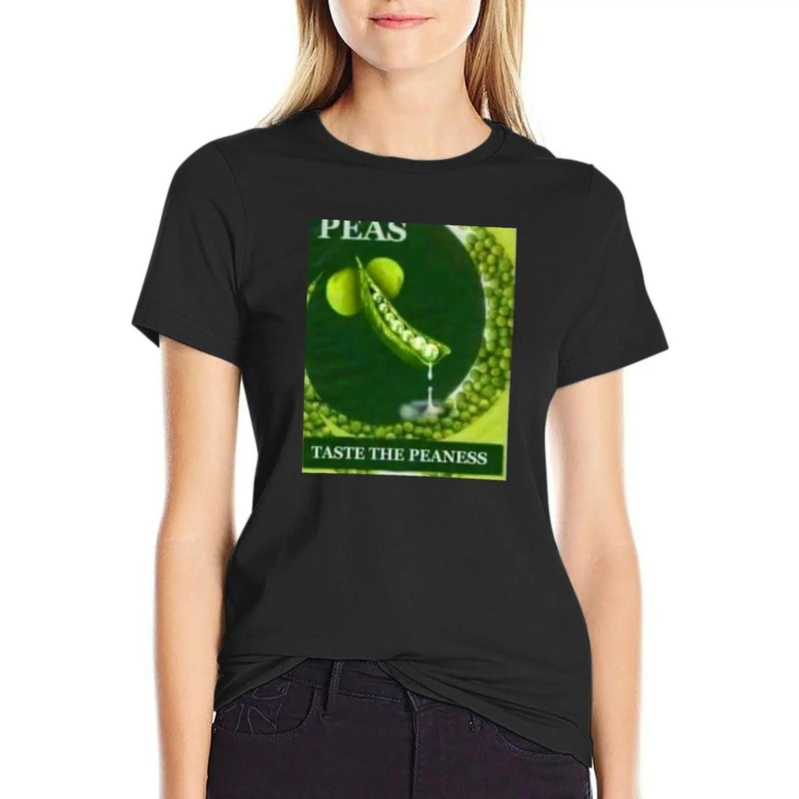 

TASTE THE PEANESS T-shirt cute clothes Short sleeve tee Women tops