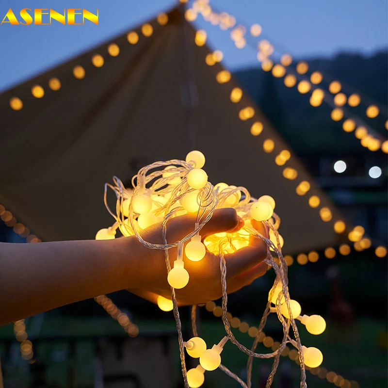 Globe Ball String Light Chain Led Camping Fairy Lights Party