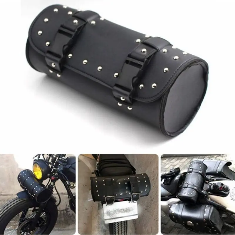 Motorcycle Accessories Leather Handlebar Bag Storage Pocket Tool Package Motorcycle Backpack for Triumph Tiger 800