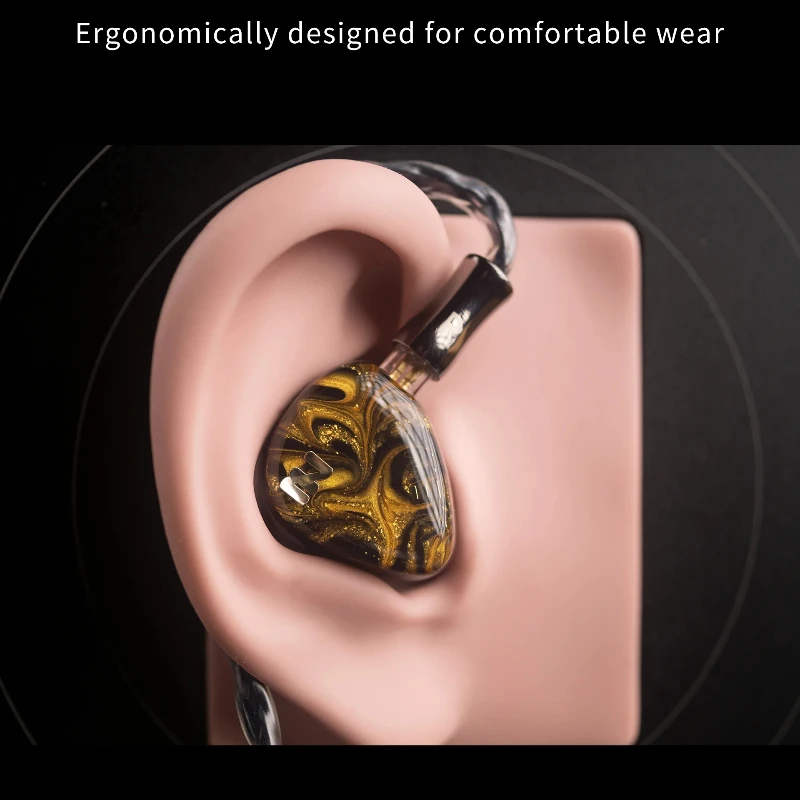 INTUAURA Luster Music headset Wideband Dynamic Driver hifi IEM Wired in ear Earbuds HiFi Earphones for Audiophiles Musicians