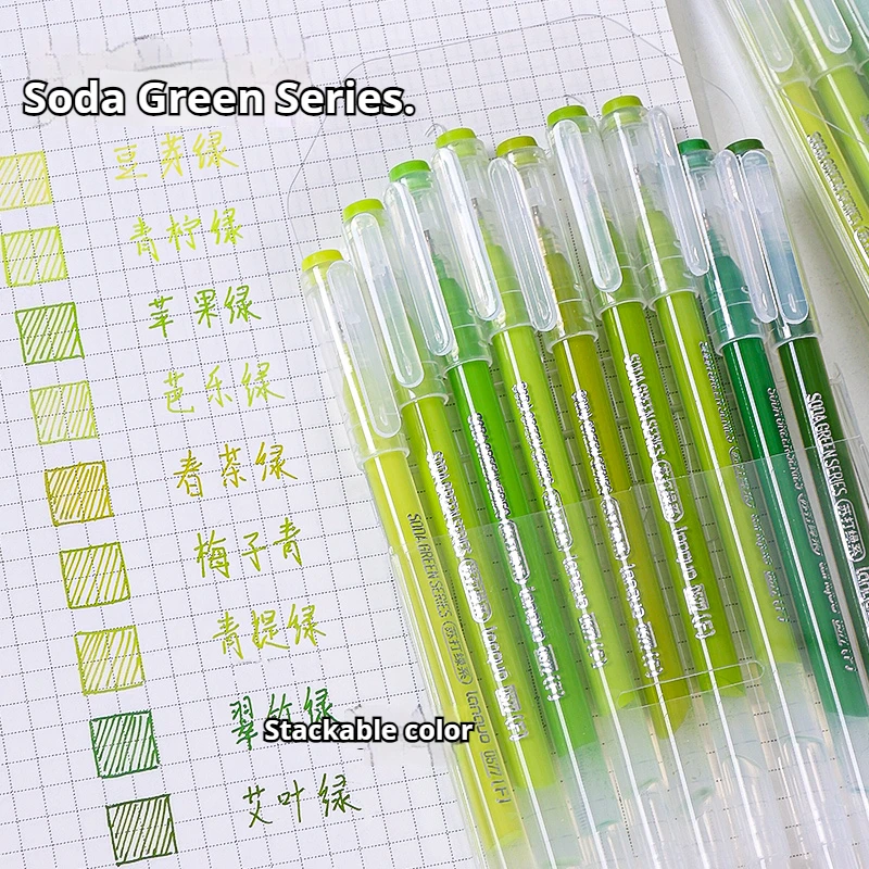 Gel Pen 72/9 Colors Morandi Student Diary Scrapbook Painting DIY Set Color Drawing Art Markers School Supplies