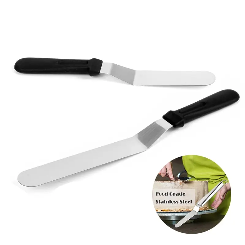 Stainless Steel Butter Cake Cream Knife Spatula Cake Smoother Icing Frosting Spreader Pastry Kitchen Gadgets Decorating Tool