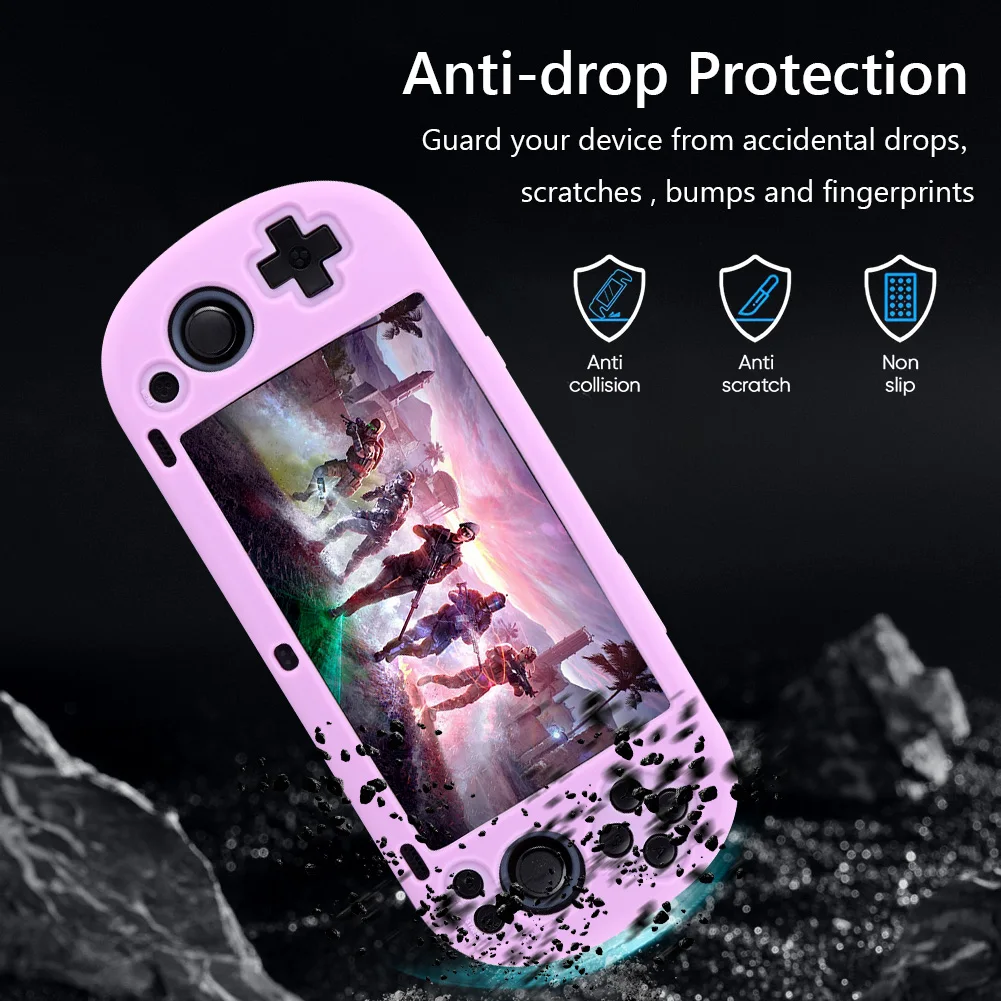 For Trimui Smart Pro 5 Inch Game Console Silicone Case Drop-proof Shockproof Protective Cover For Trimui Smart Pro Accessories