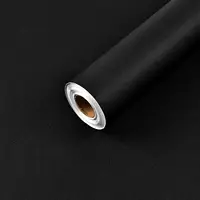 40CM Width Self-adhesive Film Black Matt Thickened Sticker Furniture Kitchen for Cupboards Tables Wall DIY Renovation Wallpaper 1