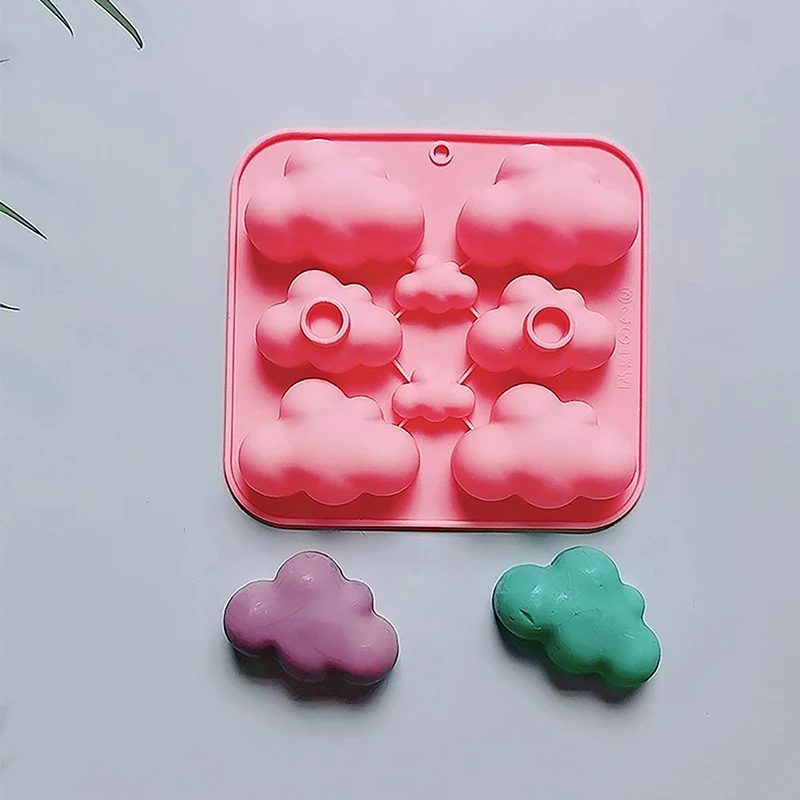 

8-Cavity Cloud Shaped Silicone Candy Mould Chocolate Pudding Dessert Cake Baking Mould Kitchen Tool Candle Soap Making