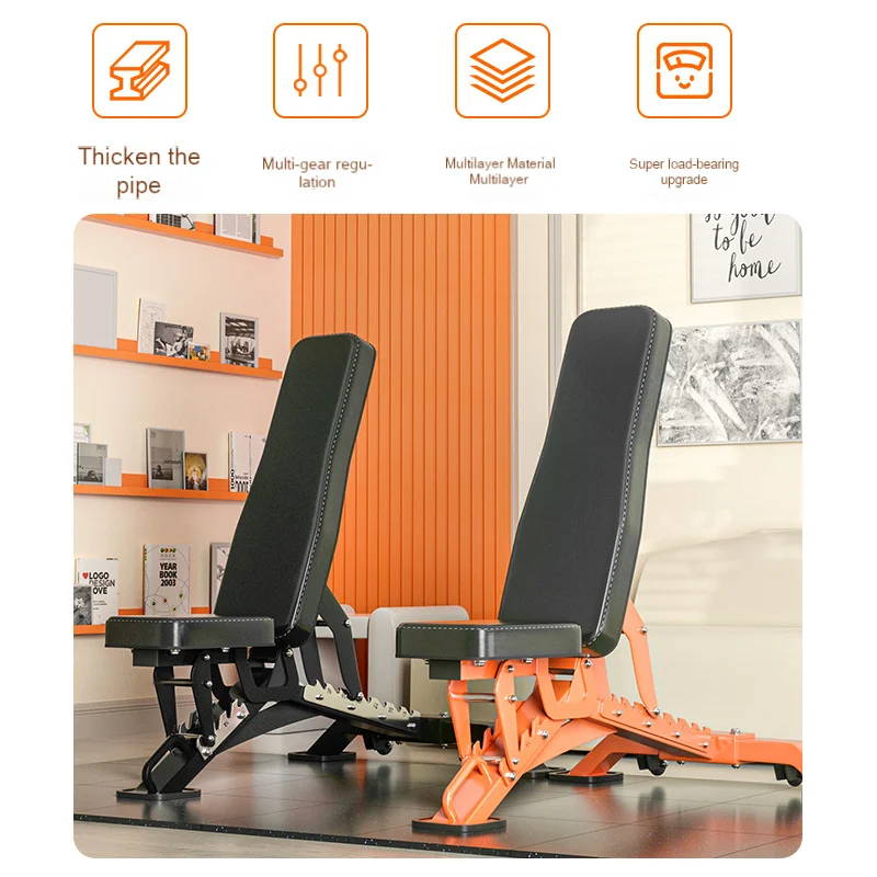 Multifunctional Dumbbell Household Fitness Equipment Sit Up Training Chair Commercial Adjustable Downward Inclined Push Stool