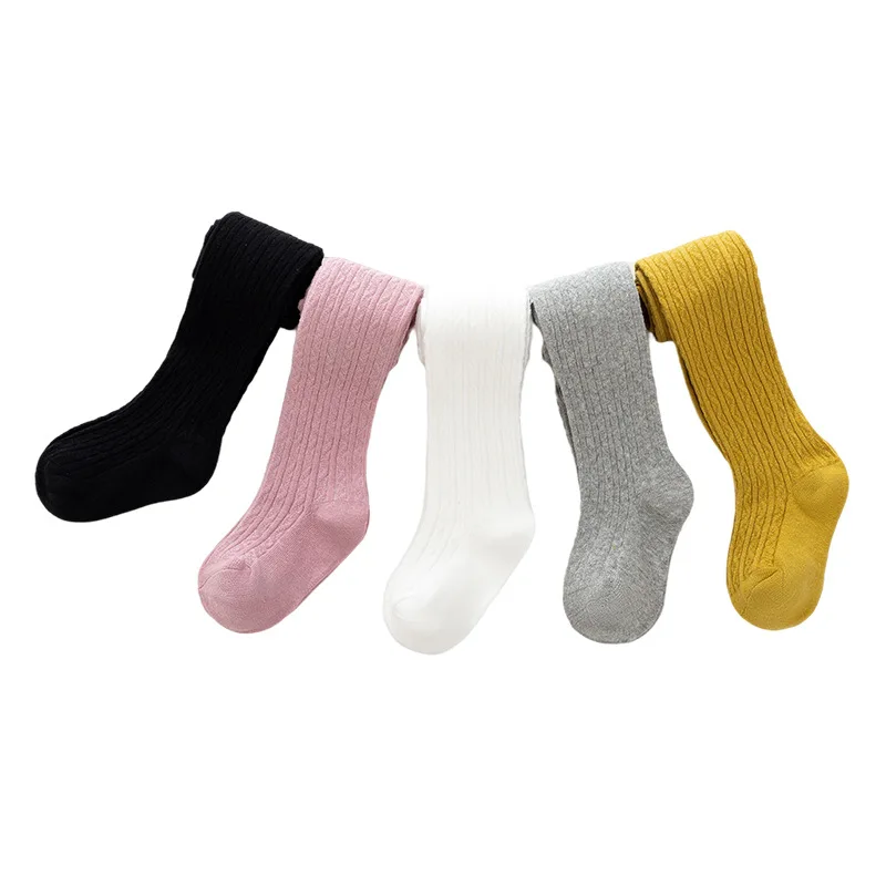 Kids pantyhose solid color pantyhose Spring and Autumn Thin Children's Striped Cute Princess Dance Solid Color Cotton Comfortable Breathable Base Pantyhose