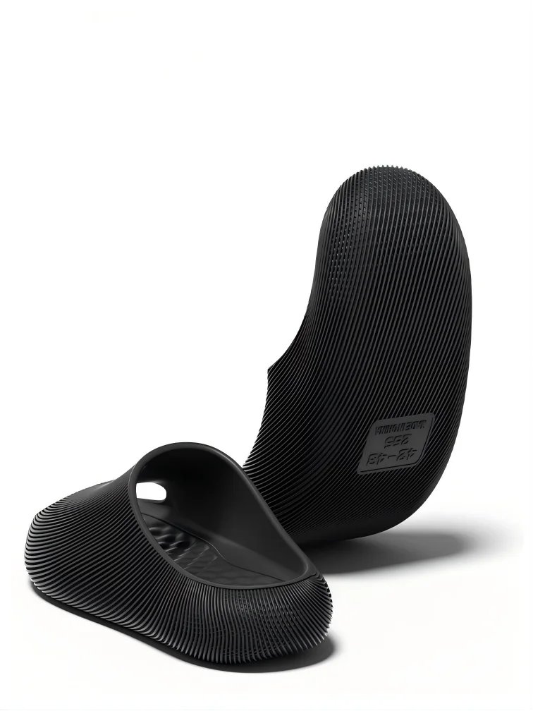 Men's High-End Slippers with a Stepping-On-Clouds Feel, New Summer Model for Couples, Indoor Home Bathroom Non-Slip Anti-Odor Thick-Soled Sandals for Outdoor Wear