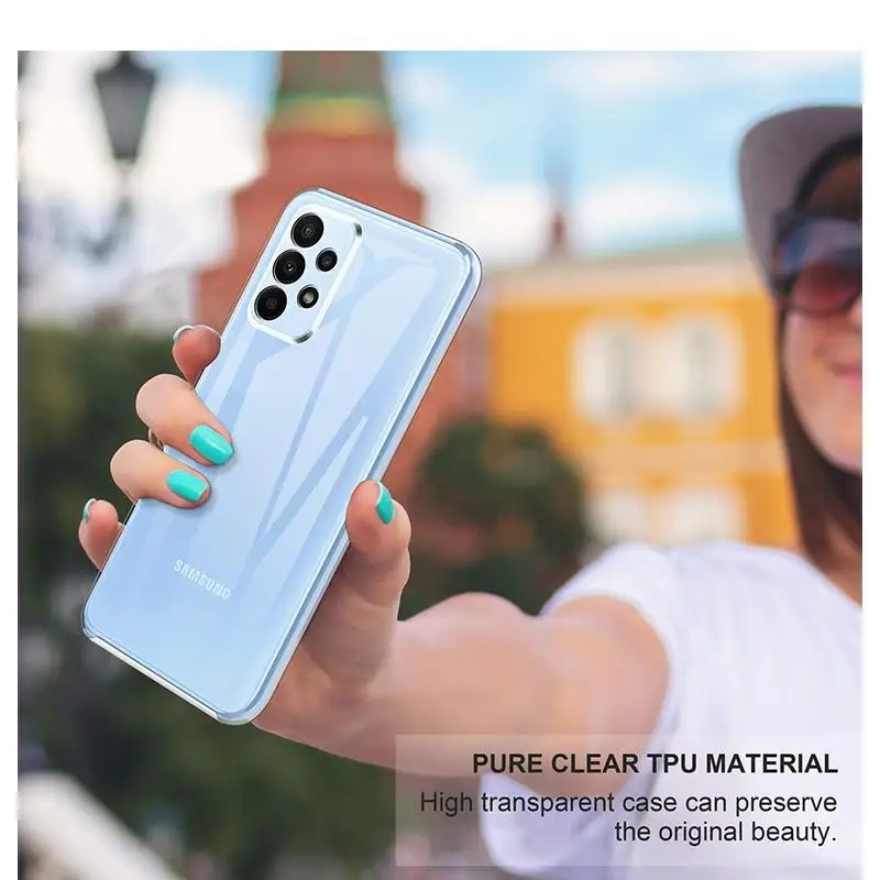 360 Full Body Front+Back Case For Samsung A23 A24 A25 A55 A54 A53 A52 A32 A33 A34 A14 A15 A05 A05S A12 A13 Clear PC Hard Cover — view 6