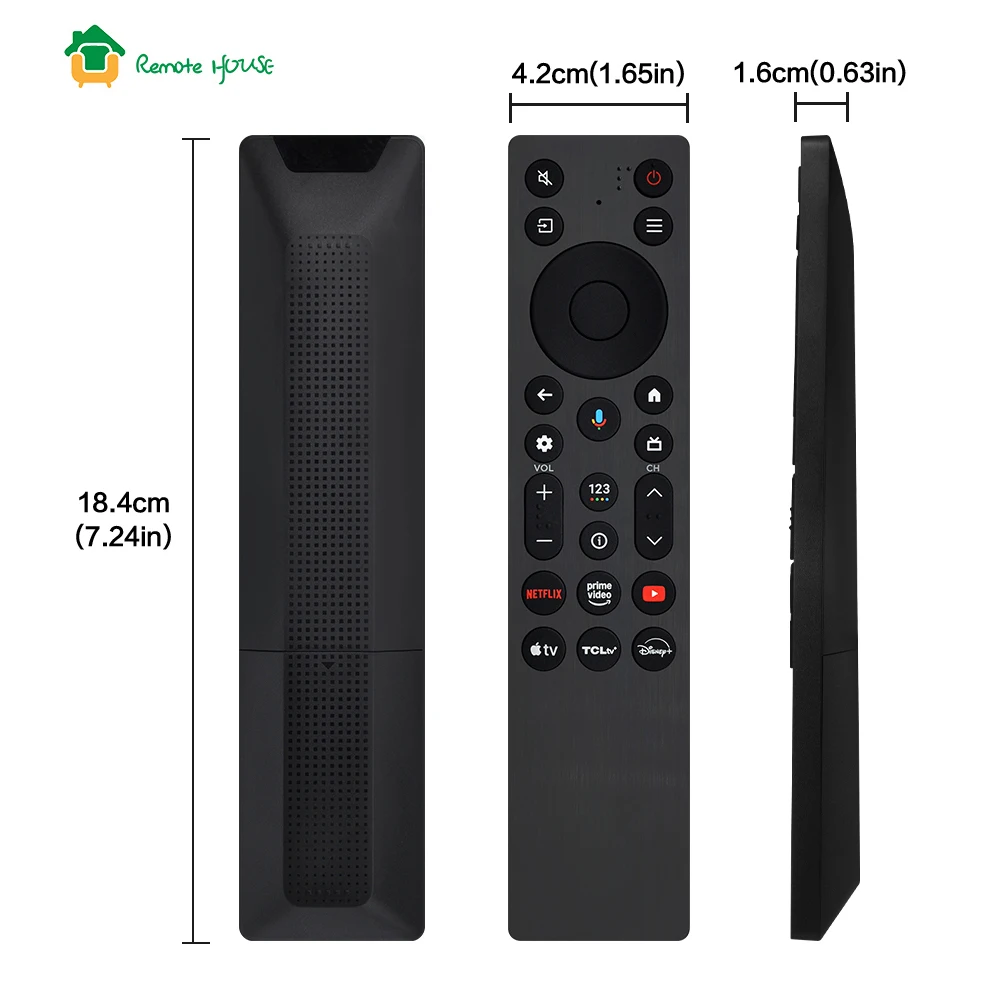 RC923A FMB1 음성 리모컨 교체품 TCL 2025 4K OLED 스마트 TV 98QM6K 55QM7K 50QM6K 65QM7K 75QM7K 85QM7K 호환