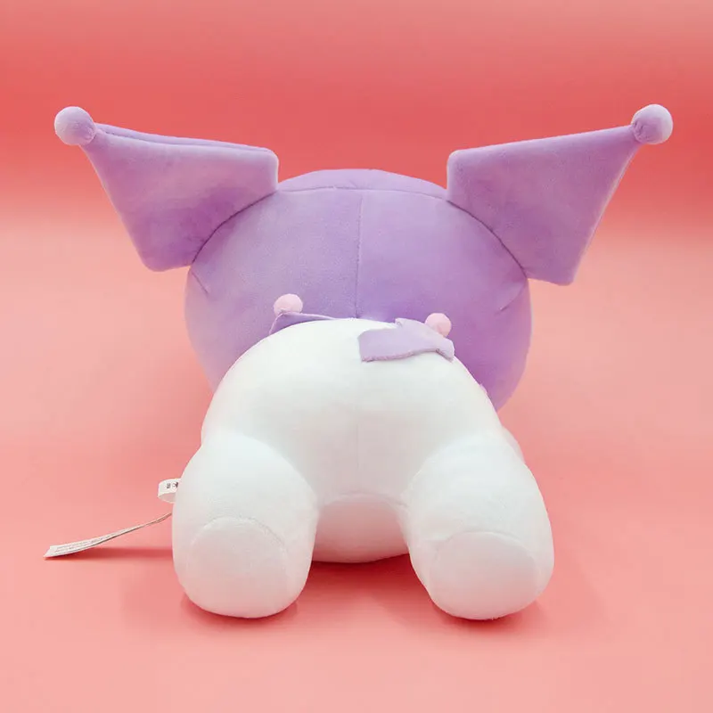 Sanrio Kuromi Lie Prone Posture Plush Doll Throw Pillows Child Toys Fashion Boutique Anime Figure Stuffed PP Cotton Girls Gifts