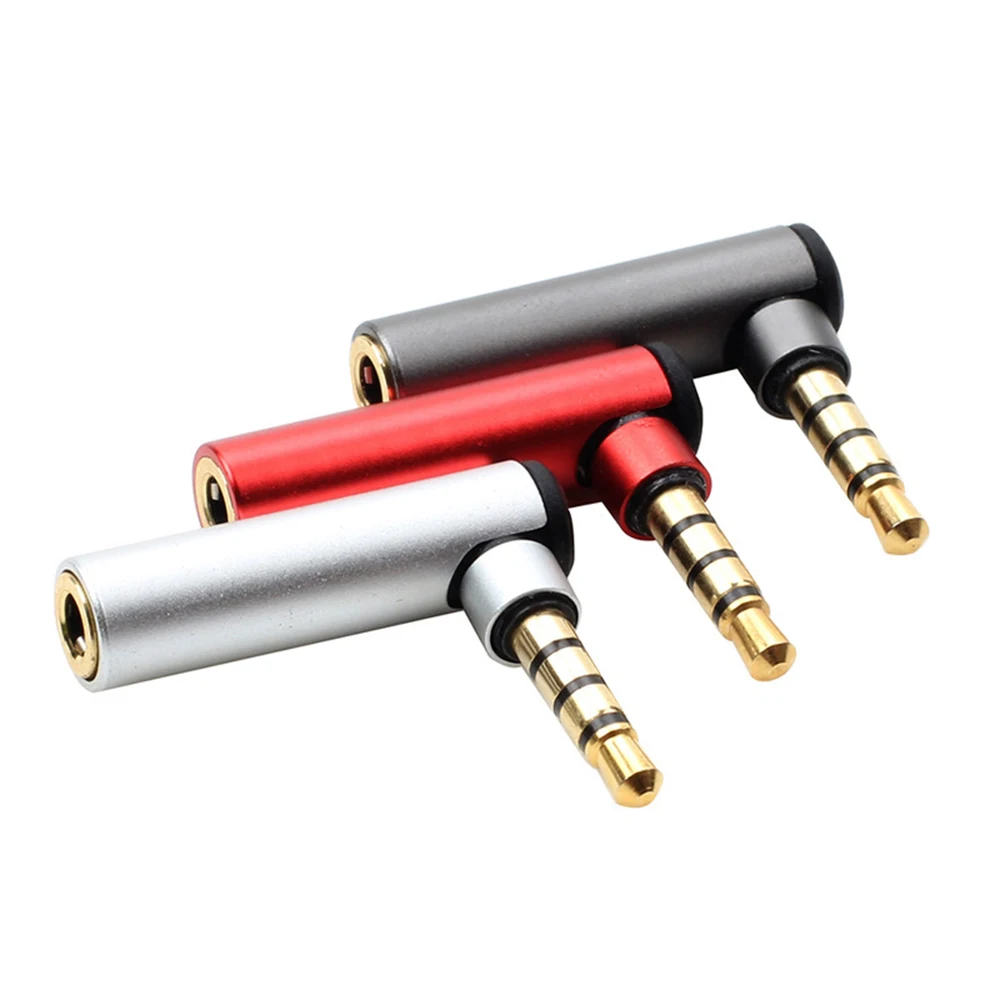 L TYPE 3.5mm Male to Female 90 Degree Right Angled Adapter Converter Headphone Audio Microphone Jack Stereo Plug Connector |