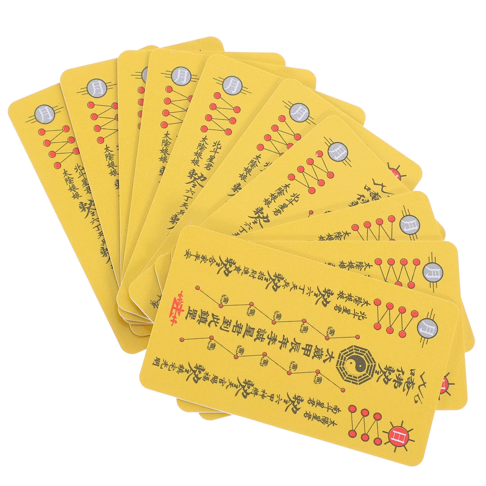 

10 Pcs Chinese Style Tai Sui Card Purses Traditional Taisui Amulet Pvc General Auspicious Cards