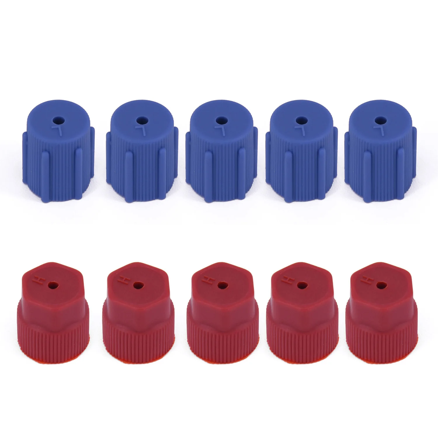 10 Pcs R134a 13mm & 16mm AC System Cap Charging Port Service Cap Hi Low-Side Car Air Conditioning Replacement Maintenance