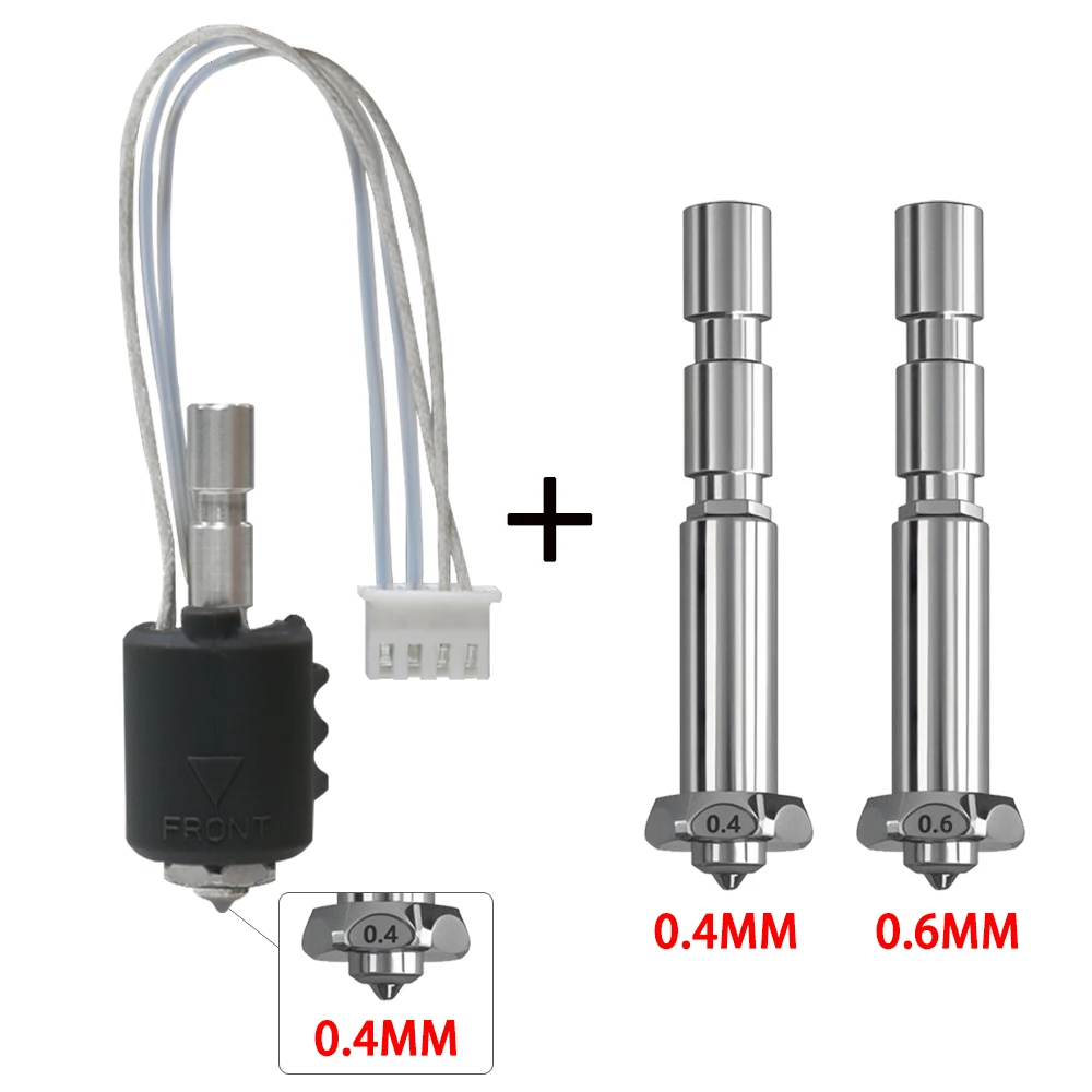 thumbnail image 2 of 3pcs 0.4/0.6/0.8mm Integrated Nozzles For Anycubic Kobra 3 2 of 13
