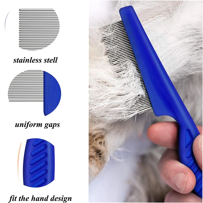Rabbit Grooming Kit Pet Nail Clipper Double-Sided Shampoo Bath Brush Tear Stain Remover Combs 4Pcs pet cleaning tools pet grooming comb