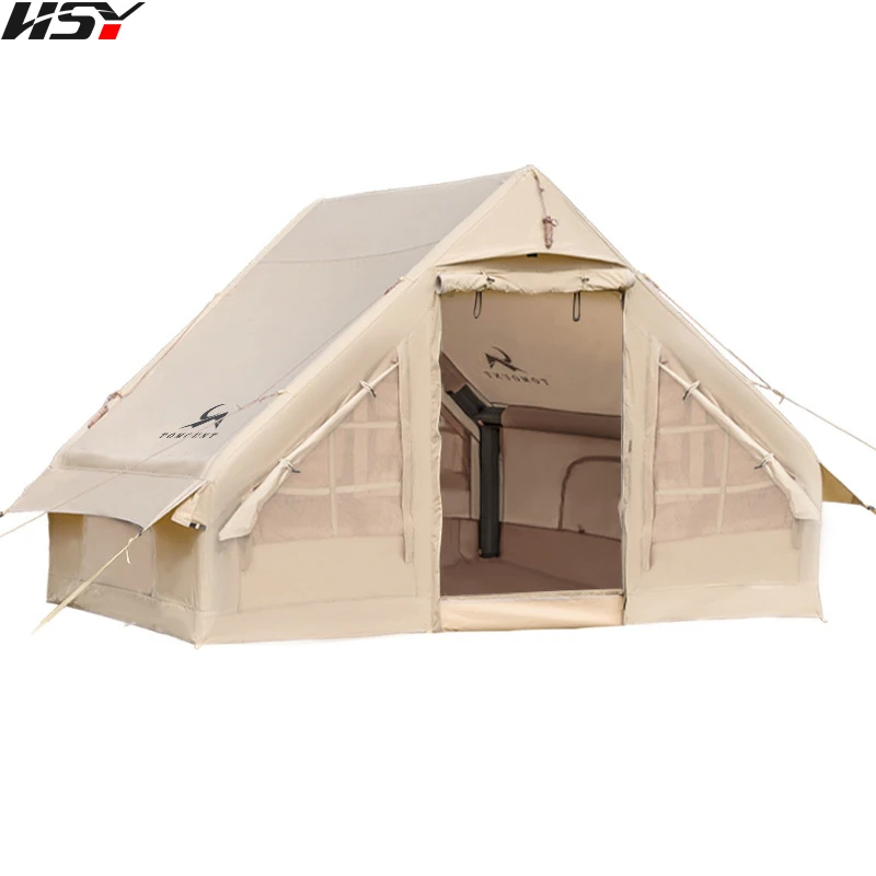 3〜4人用のインフレータブルキャンプテント,オックスフォード
