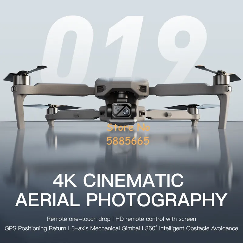 4K HD 360 ° 장애물 회피 기능 탑재 5.5인치 화면 FPV RC 드론 5G 5KM 3축 짐벌 원키 드롭 GPS 리턴 원격 조종 쿼드콥터