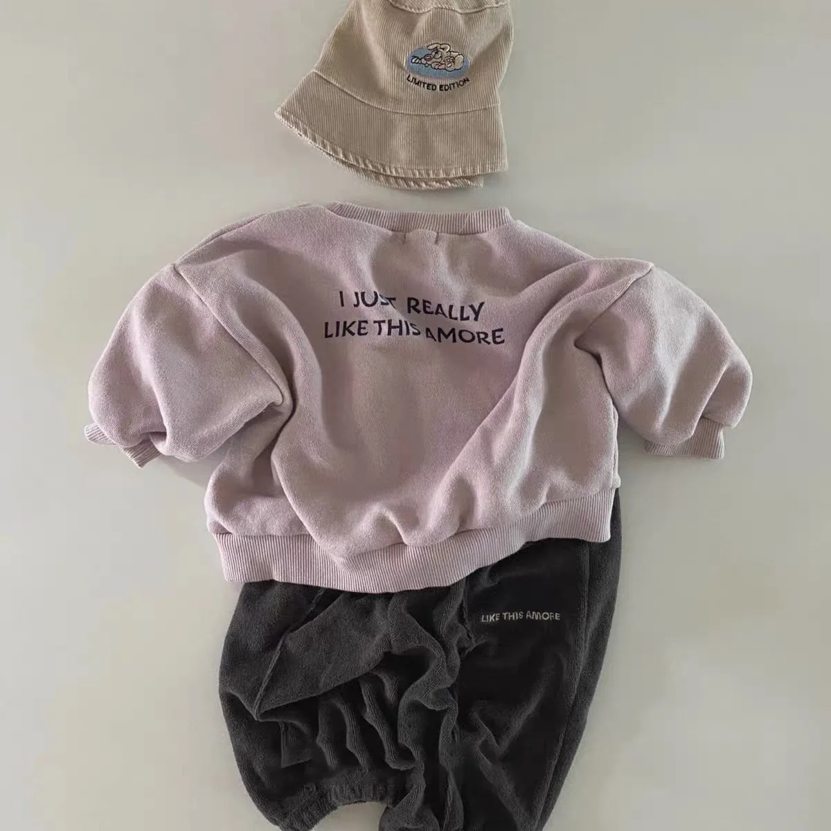 Autumn Winter New Baby Loose Trousers Thicken Infant Girl Boy Letter Sweatpants Toddler Sports Casual Pants Kids Warm Clothes 2