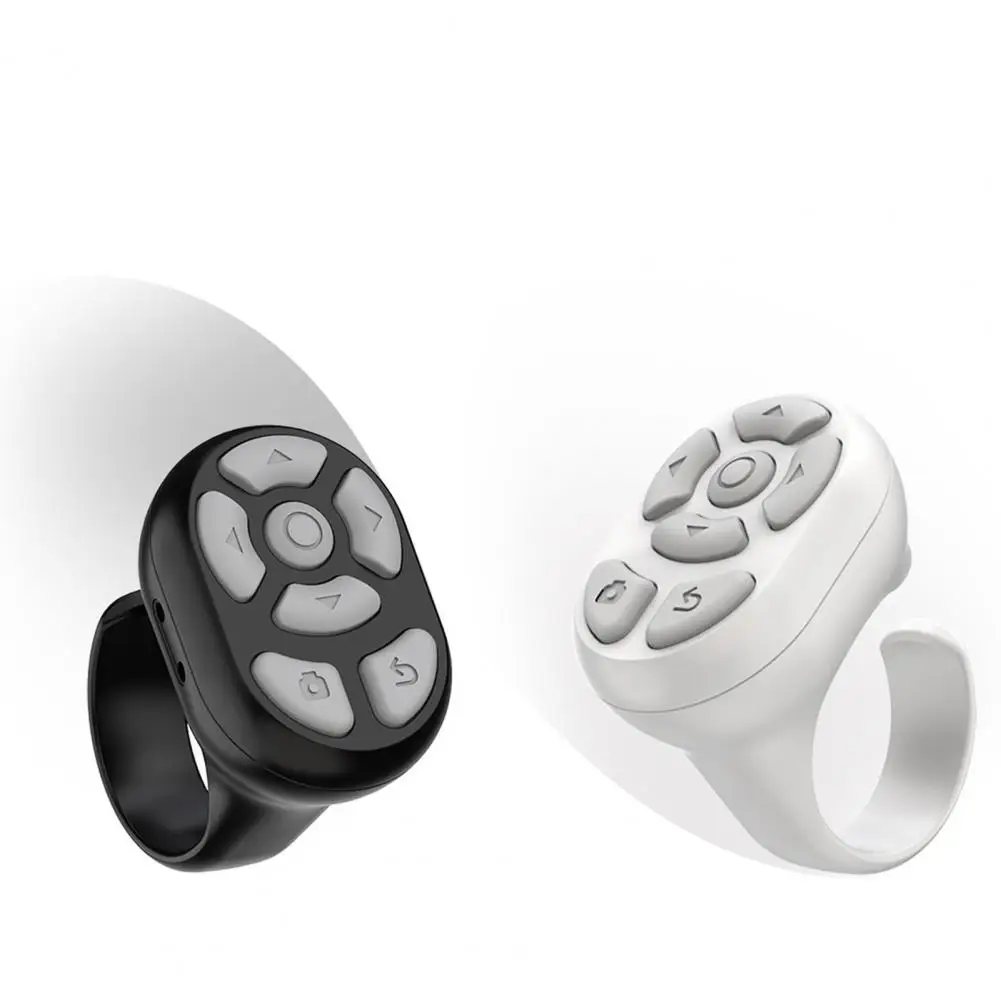 Ring-shaped Device Wireless Bluetooth Page Turner Remote Control Ring for Effortless Hands-free Reading Ergonomic for Easy