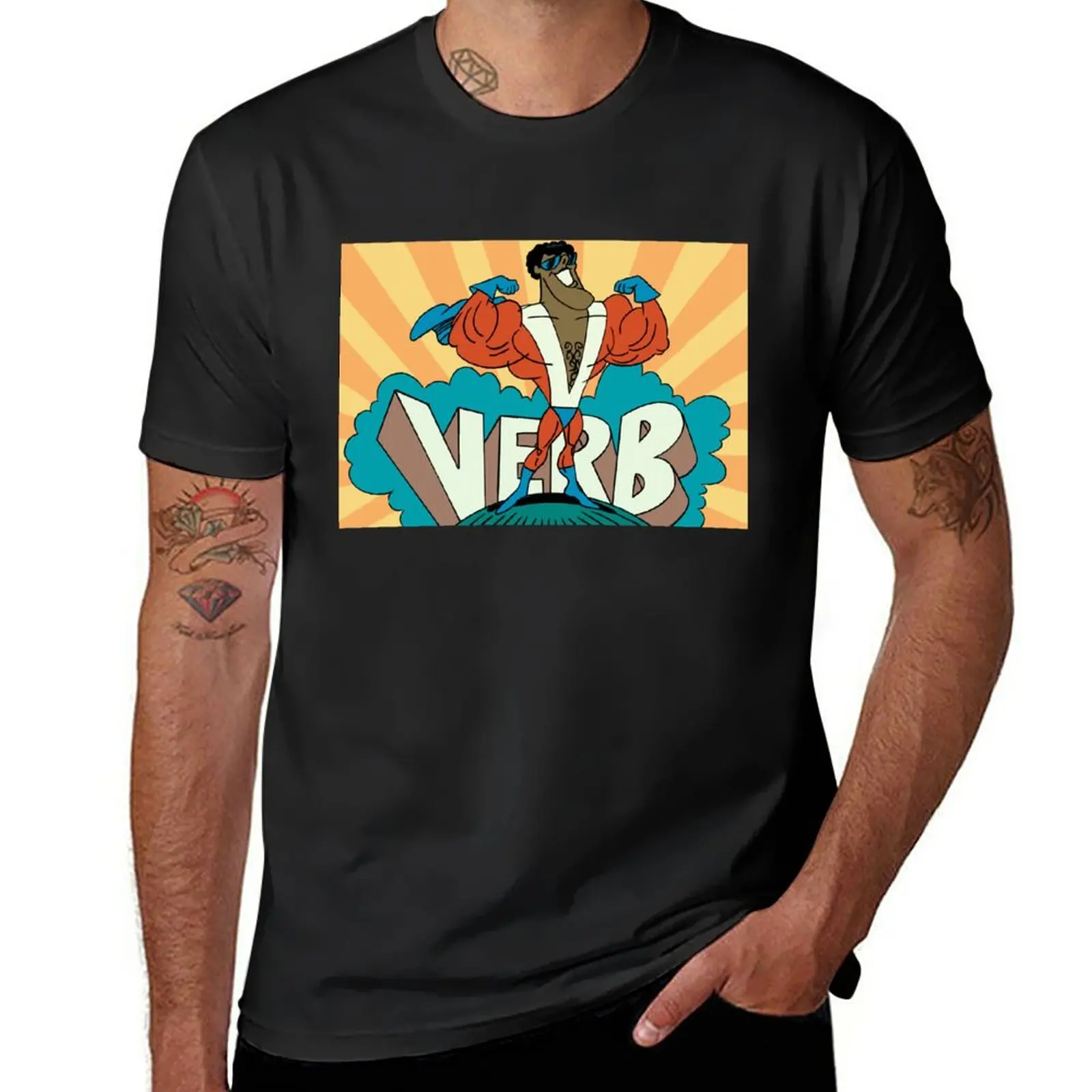 

Mens My Favorite Verb! Christmas T-Shirt heavyweights sublime sweat customizeds t shirts for men pack