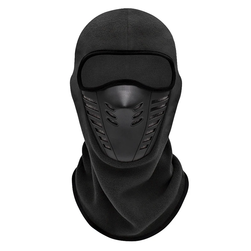 Men Women Motorcycle Mask Fleece Thermal Face Mask Keep Warm Riding Balaclava Biker Winter Windproof Ski Mask