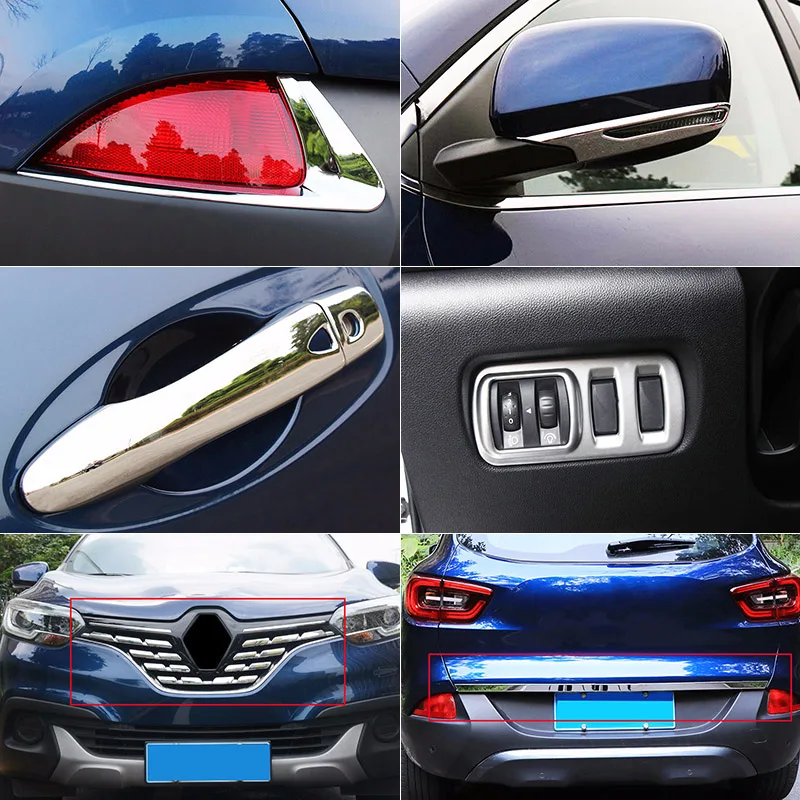 2 Stuks Voor Renault Kadjar 2016 2017 2018 2020 Mist Lampenkap Voor Auto Mistlamp Voor Lamp Cover Frame Trim Bezel Garnering