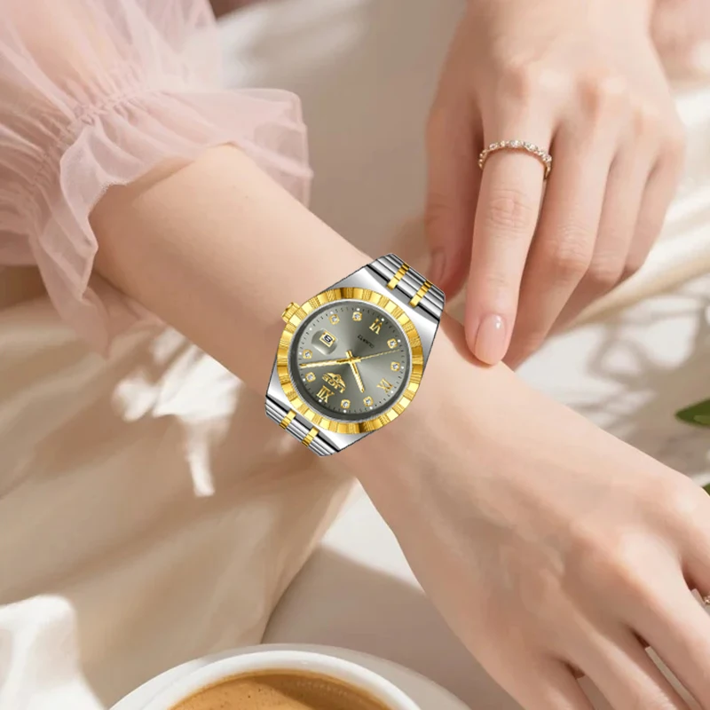 LIGE Women's Luxury Quartz Chronograph Waterproof Luminous Watch