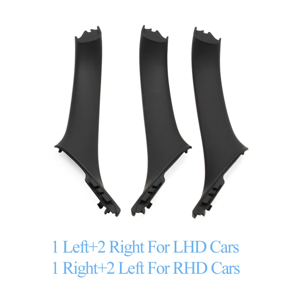 Beige and Black Interior Car Door Handle Pull Trim Cover
