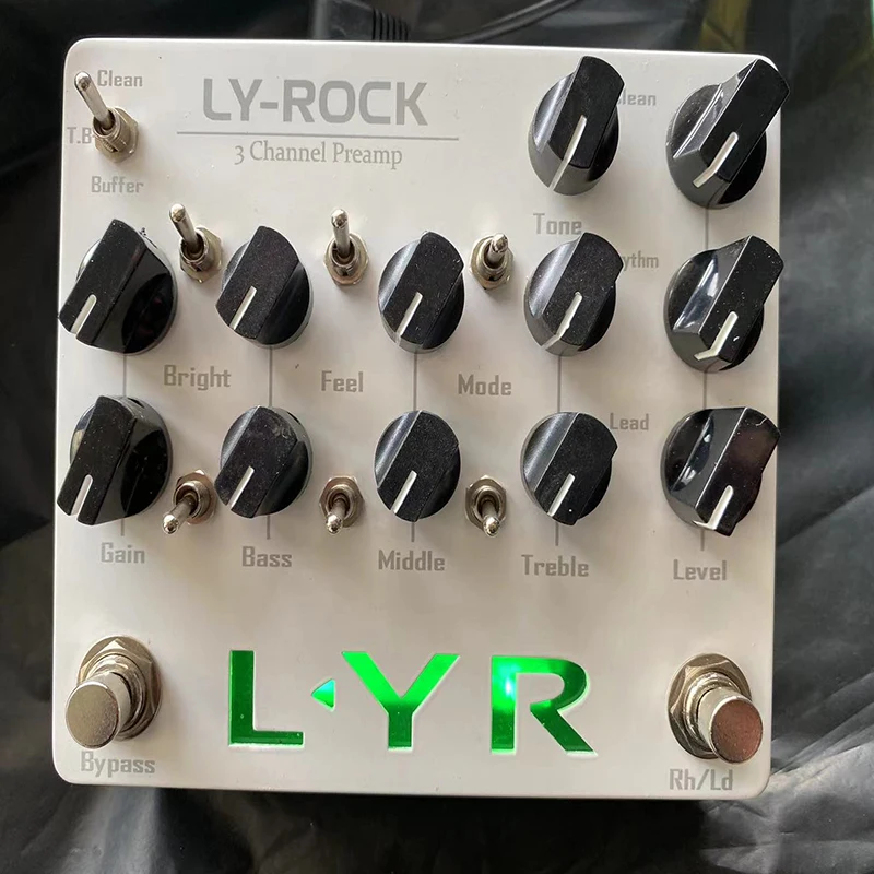 LY-ROCK LYR 3 Channel Guitar Preamp Pedal Effect Pedal for