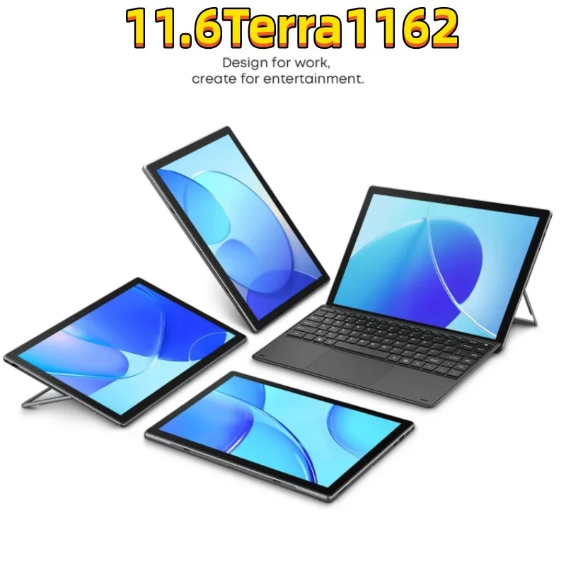 

Galavey 64-bits 11.6” 4GB+64GB Intel Celeron N3350 Windows 10 Type C Tablet PC 1920x1080IPS Screen WIFI HDMI-Compatible 6000mAh
