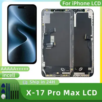 Display Super INCELL per iPhone X XR LCD XS MAX 11 12 Mini con Face ID Touch, per iPhone 13 Pro 14 Plus 15 16 Pro 17 Pro Max