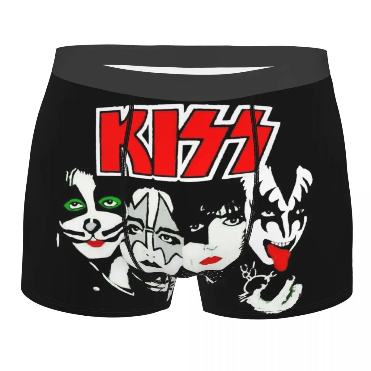 The Demon Kiss Band Gene Simmons Accessories Crew Man's Boxer Briefs Underpants Highly Breathable Top Quality Gift Idea kiss band fire logosocks sport socks men man gift idea