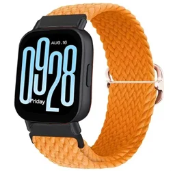 Breathable Loop Nylon Strap - Comfortable Wristband Accessory for Active Lifestyles (Orange)