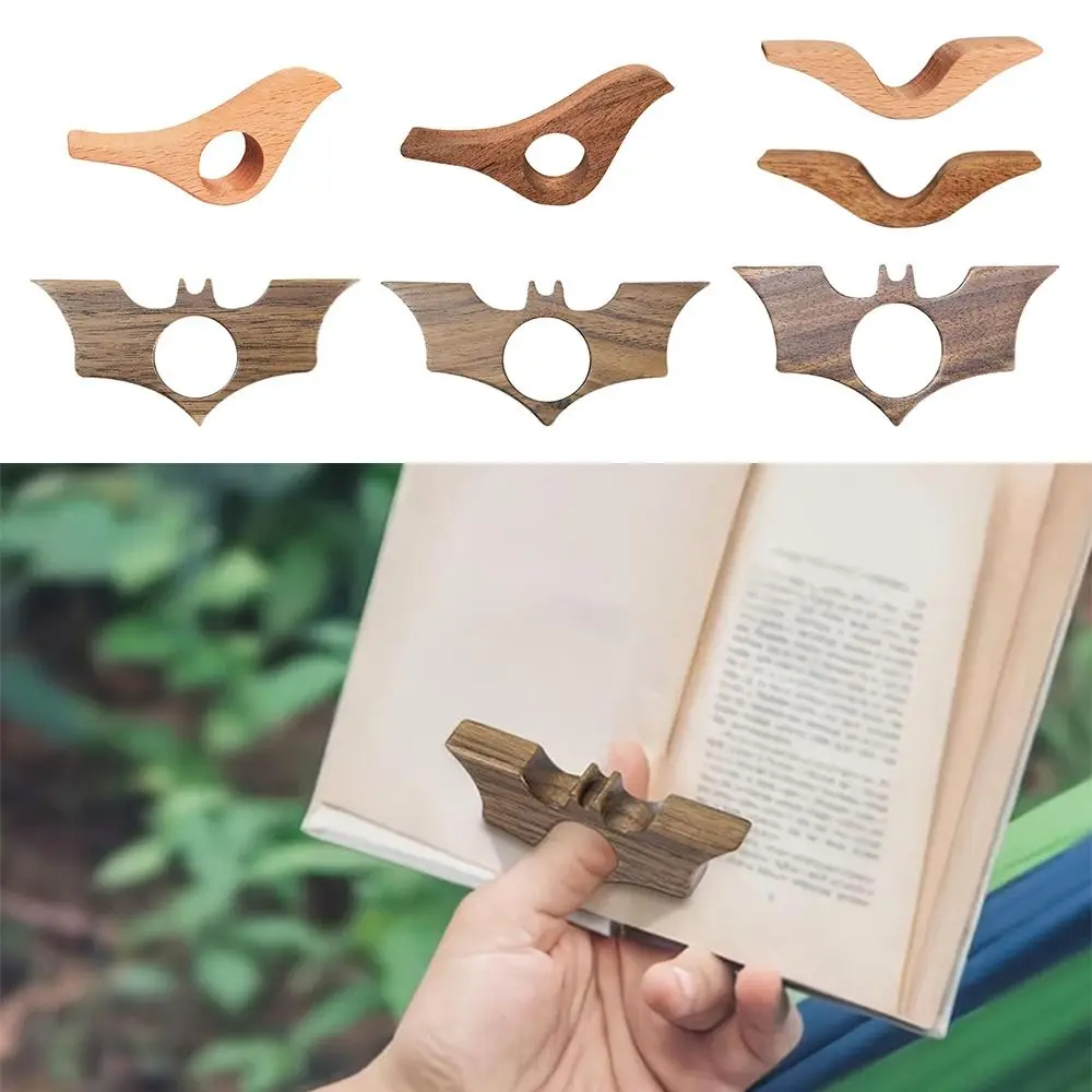 Elegant Wooden Thumb Book Holder - Ideal Reading Aid and Thoughtful Gift