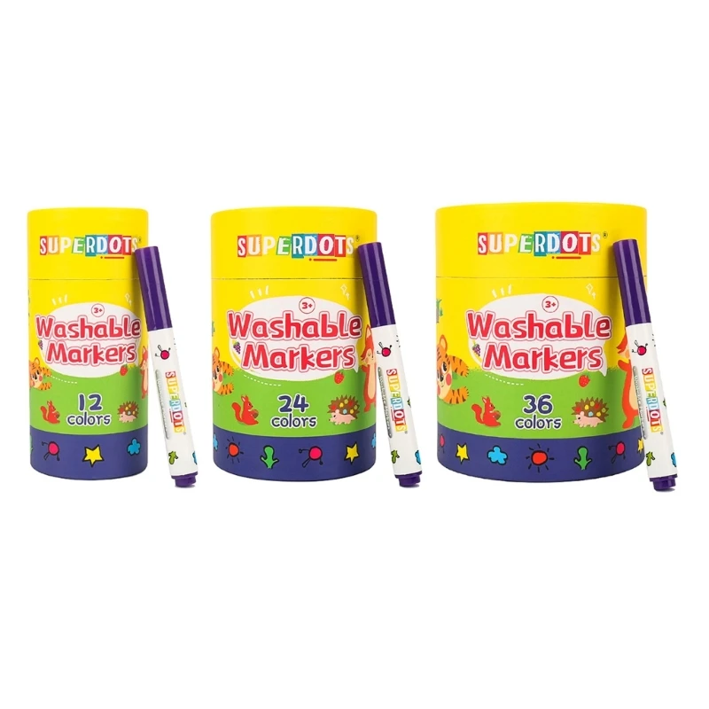 

Y1UB Watercolor Markers for Drawing Coloring Books Portable Kid Art Set