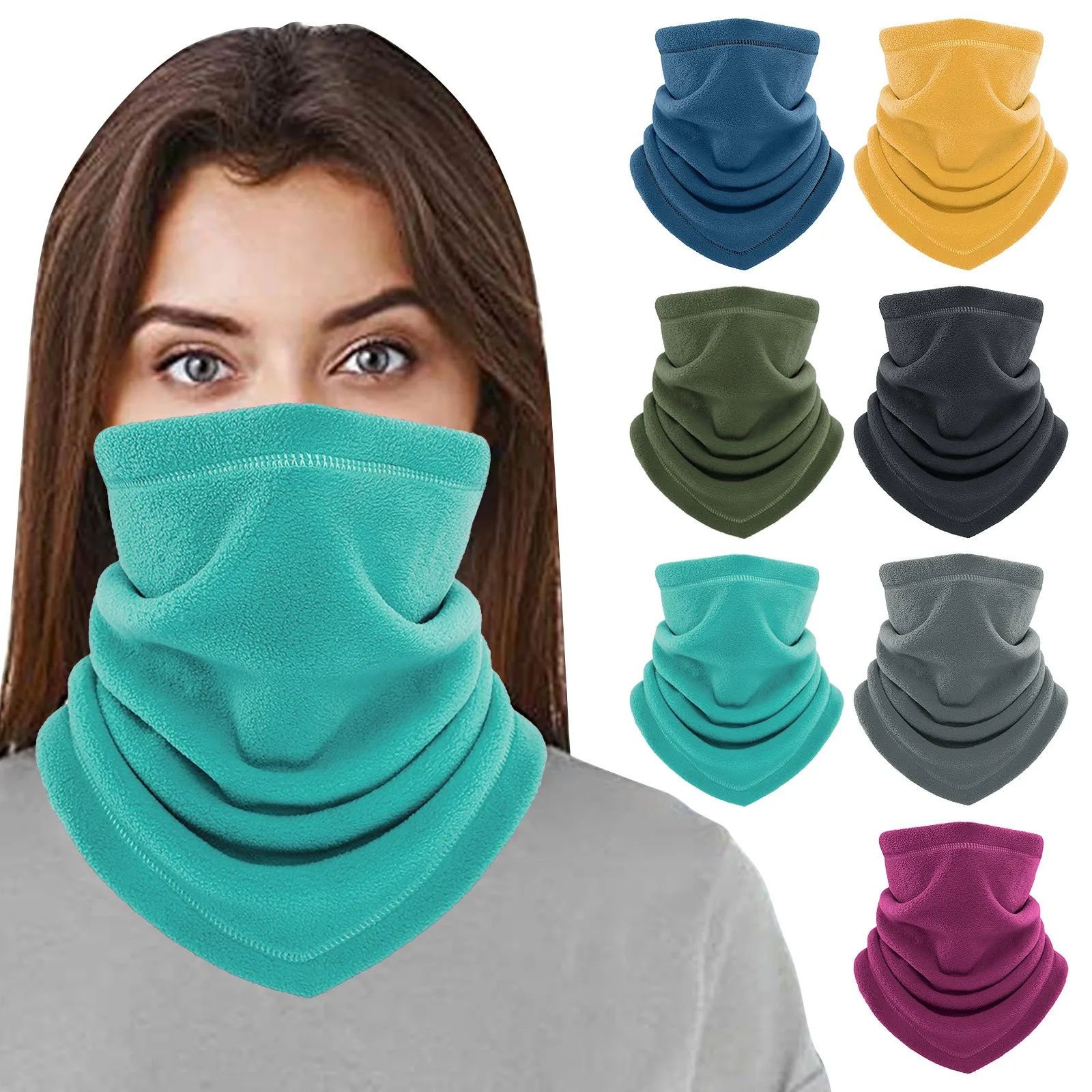 Men Women Winter Bandana Hiking Face Cover Snowboard Ski Neck Warmer Gaiter Cycling Bicycle Tube Scarf Sports Thermal Half Mask |