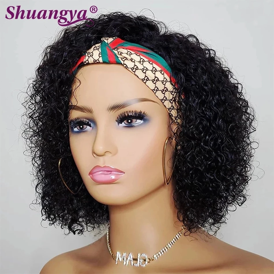 WaterWeaveHumanHairHeadbandWigsMalaysiaHair200DensityDeep