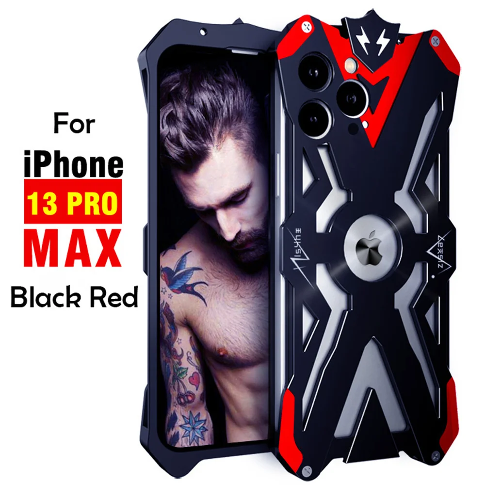 

New Metal Steel Machinery Metal Armor For iPhone 13 Pro Max 13 Pro Funda Coque For iPhone13 13Promax Capas CASE Cover