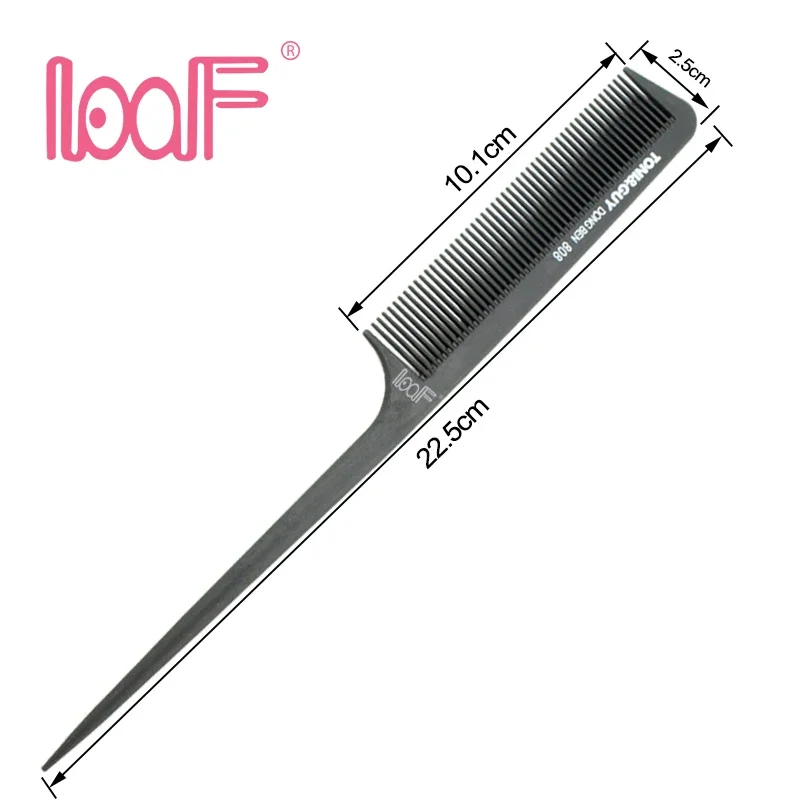 LOOF 1pcs Professional Anti-Static Hairdressing Tail comb Salon Hair Trimmer Brushes hair teasing Styling Wig Comb