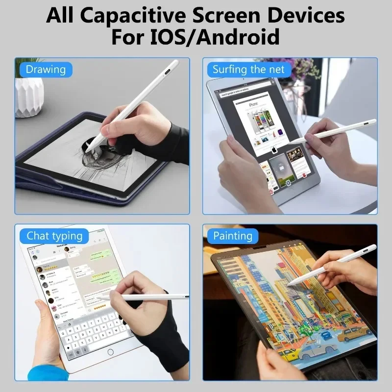 قلم عالمي للهاتف المحمول اللوحي قلم اللمس لنظام IO...