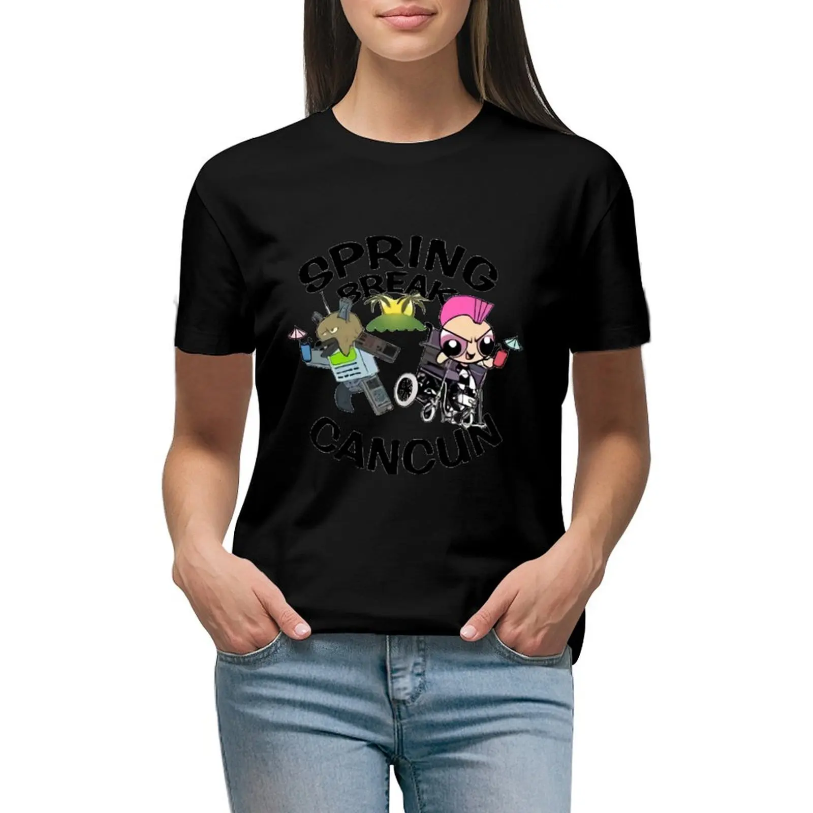 

[VINTAGE] Spring Break 2003 T-Shirt vintage clothes funnys Short sleeve tee summer clothes spring clothes Women 2024