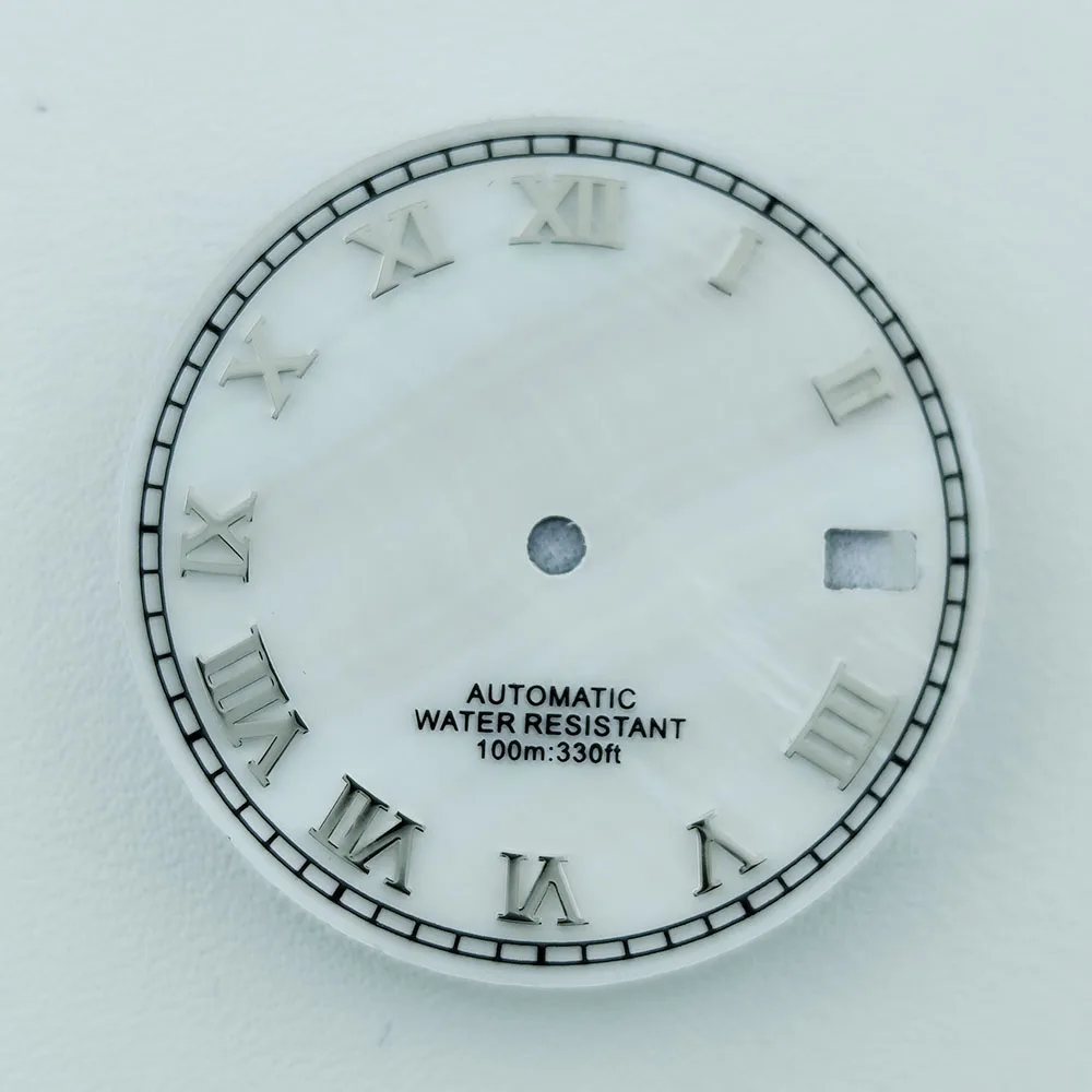 NH 35 dial Roman numerals dial watch 28.5mm men's watch suitable for NH 35 movement accessories