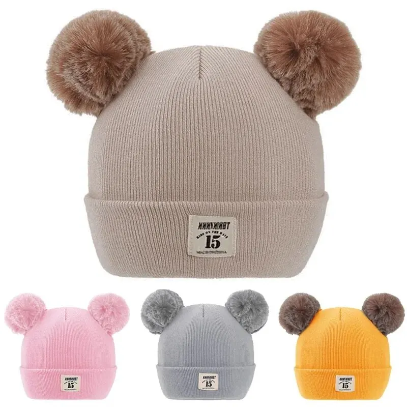 Cozy Winter Knit Pom Pom Beanie for Kids – Warm & Stylish Children's Hat