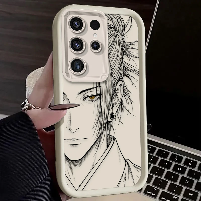 Jujutsu Kaisen Gojo Geto Minimalist Line Art Phone Case