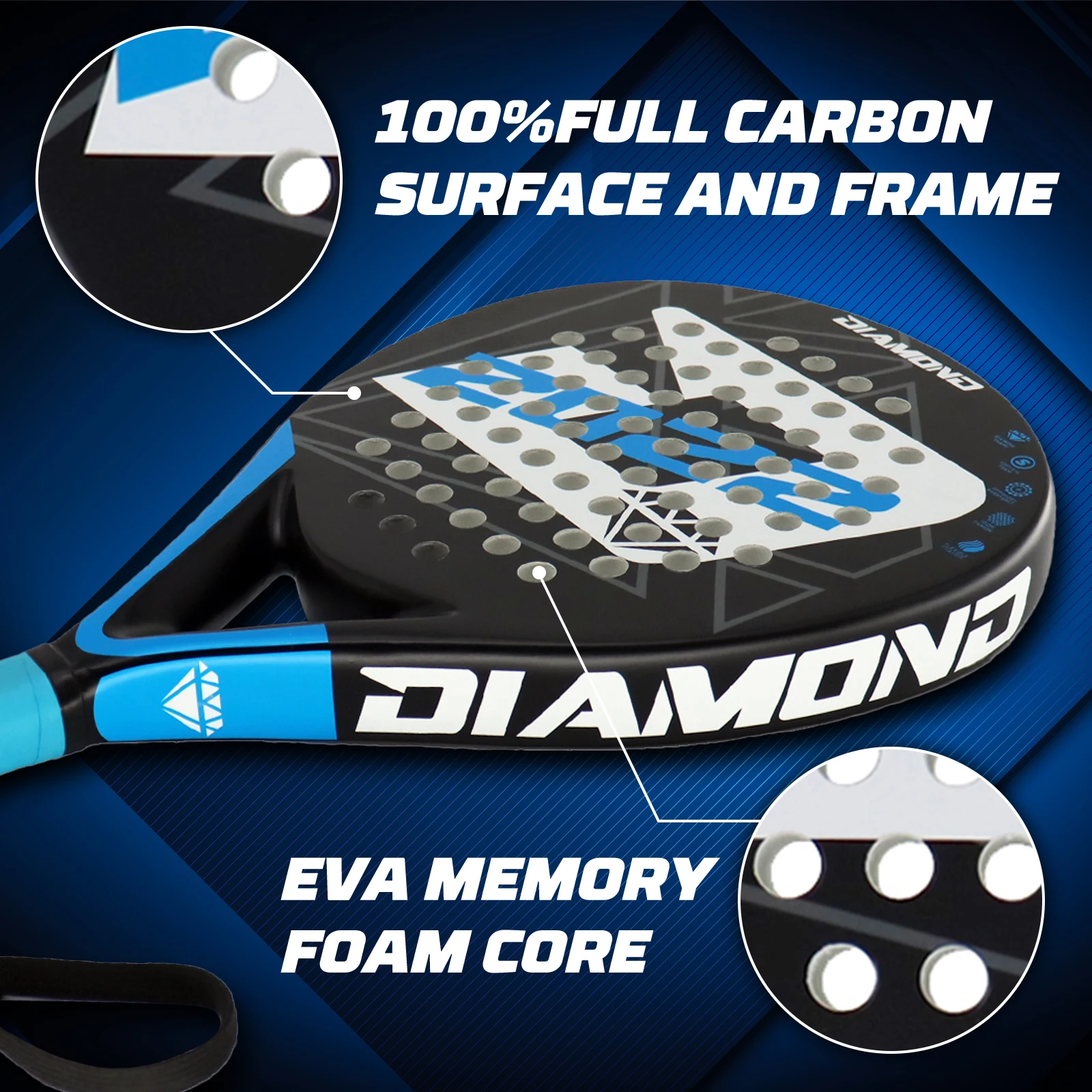 Eva Core Rimwolrd Set Of 4 GEAVESS Padel Racket – Carbon & Fiberglass With EVA Core ...