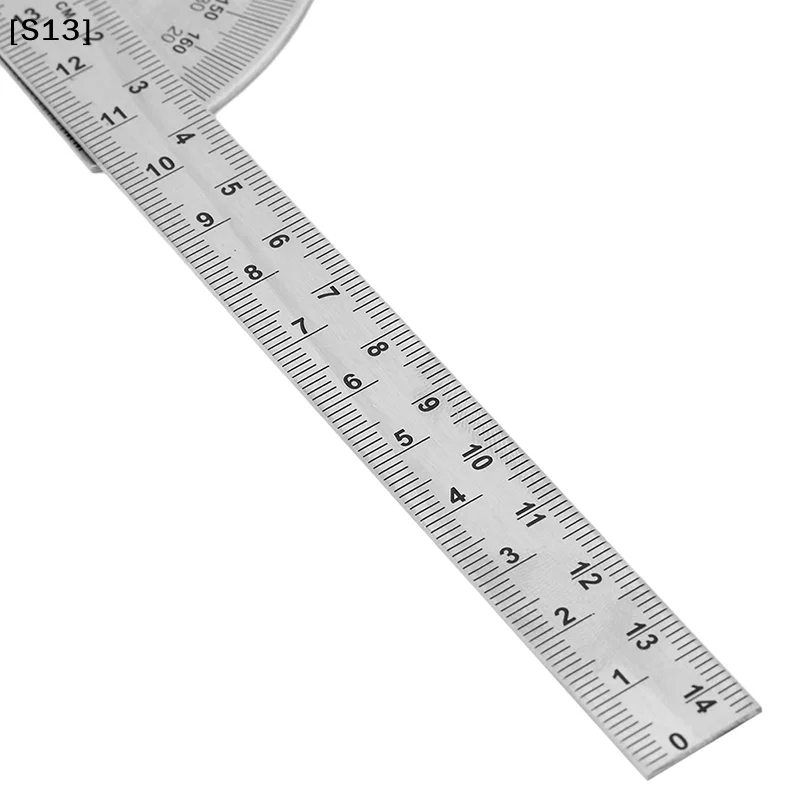 15cm 180도 조절 가능한 각도기 다기능 스테인레스 스틸 각도자[S13]