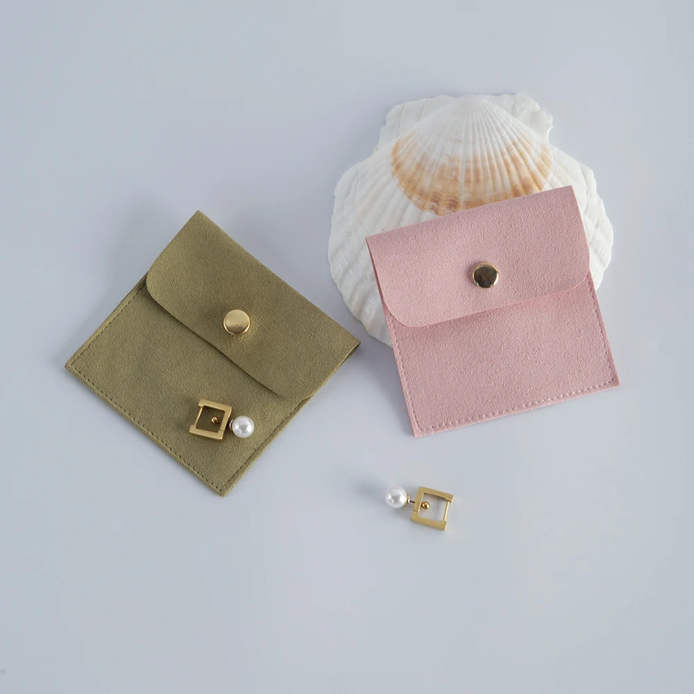 50 Stück Schmuck-Geschenktüten können individuelle Logo-Größe, Hochzeitsgeschenke für Gäste, Mikrofaser, Ring, Ohrringe, Armband, Verpackung, Organizer-Tasche – Detail 4